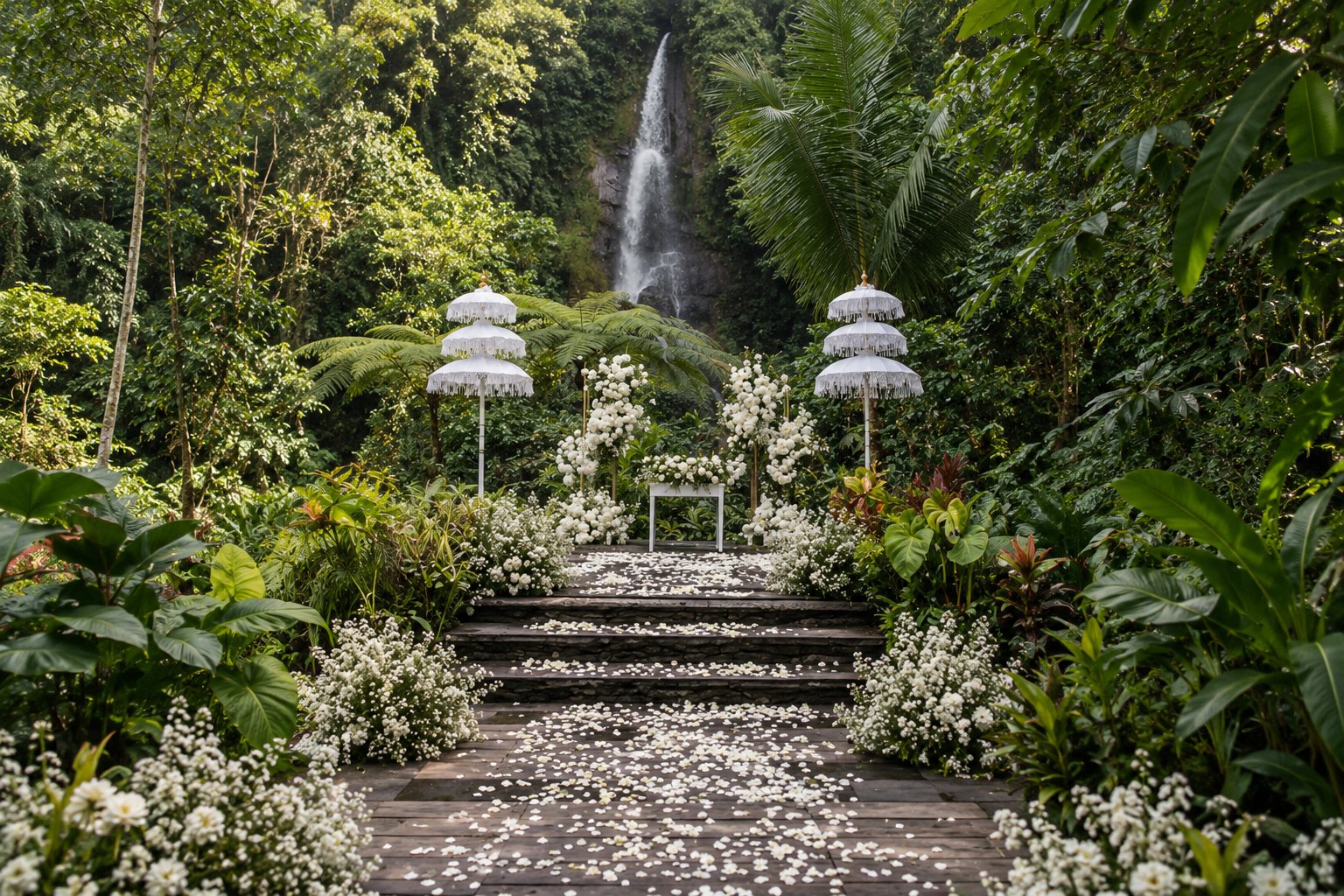 Luxury jungle resort, Indonesia