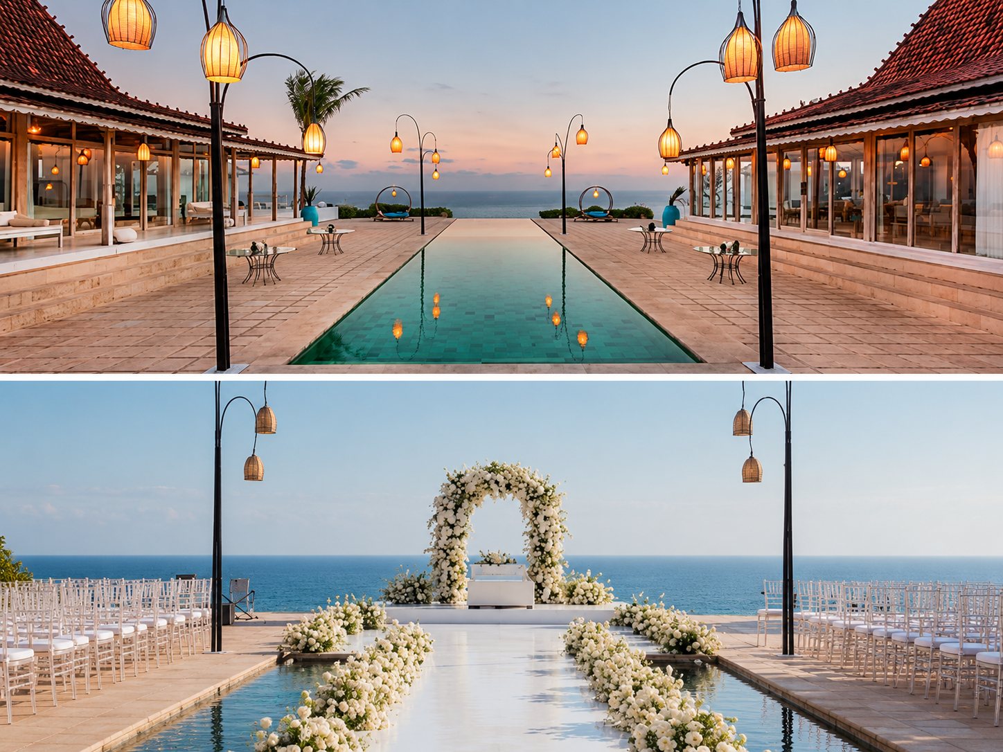 Luxury private clifftop villa, Indonesia