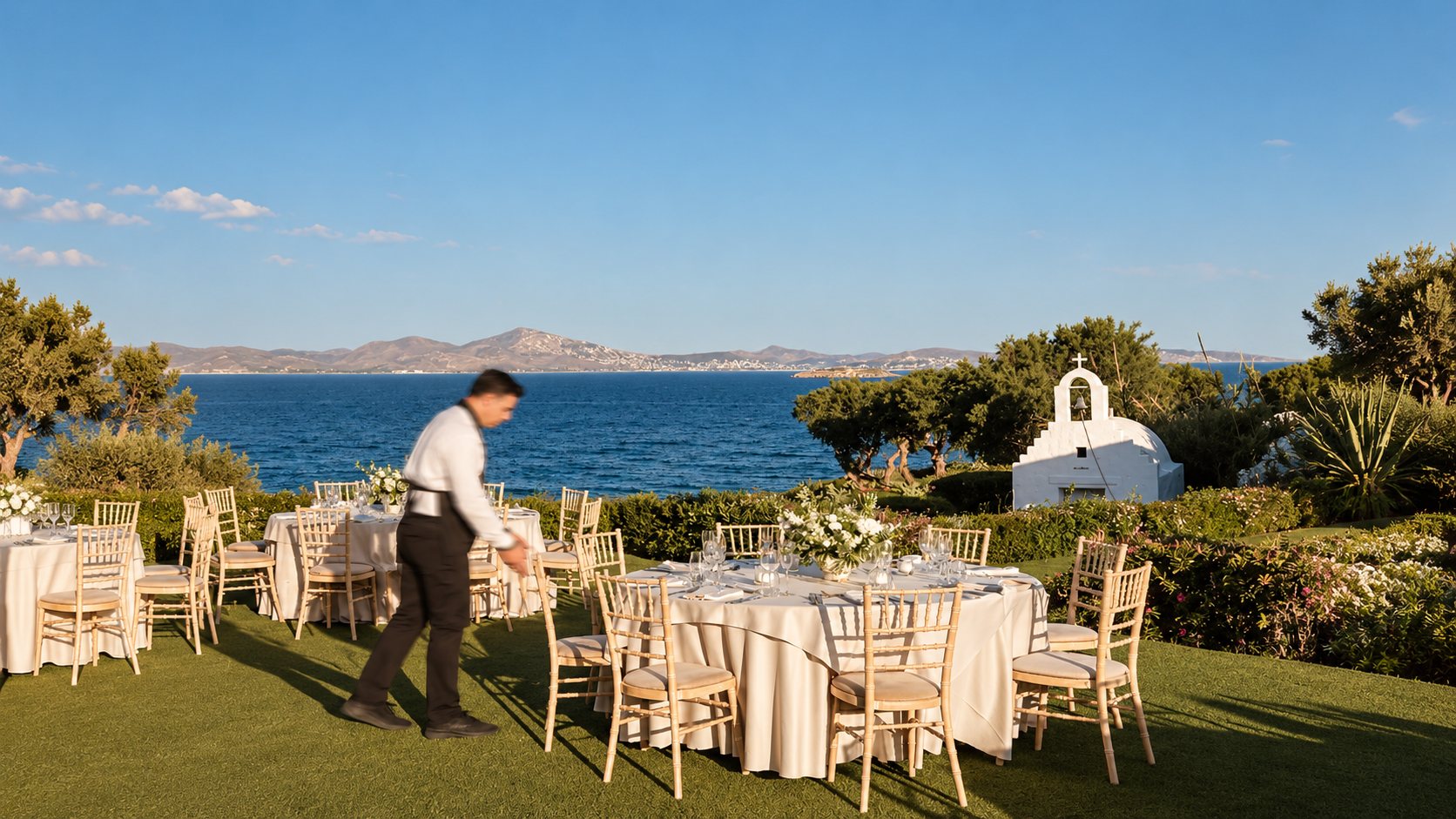 Luxury clifftop venue, Greece