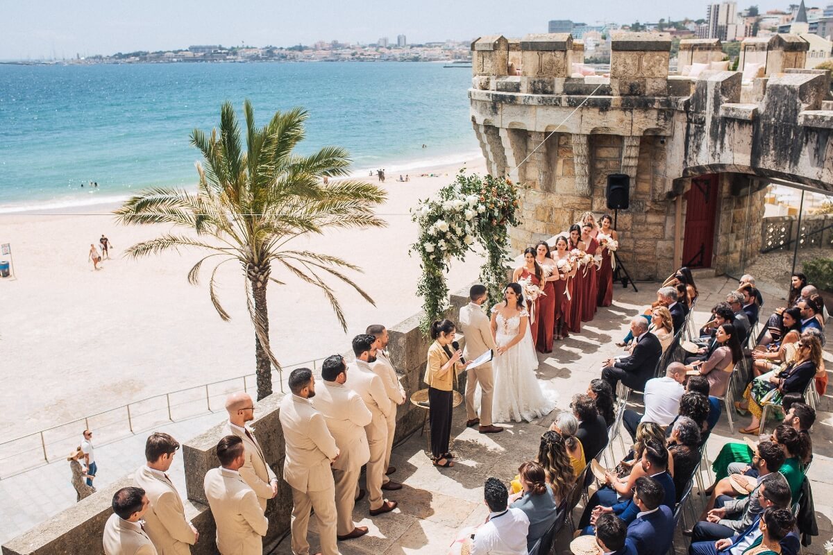 Historic beachfront fort, Portugal