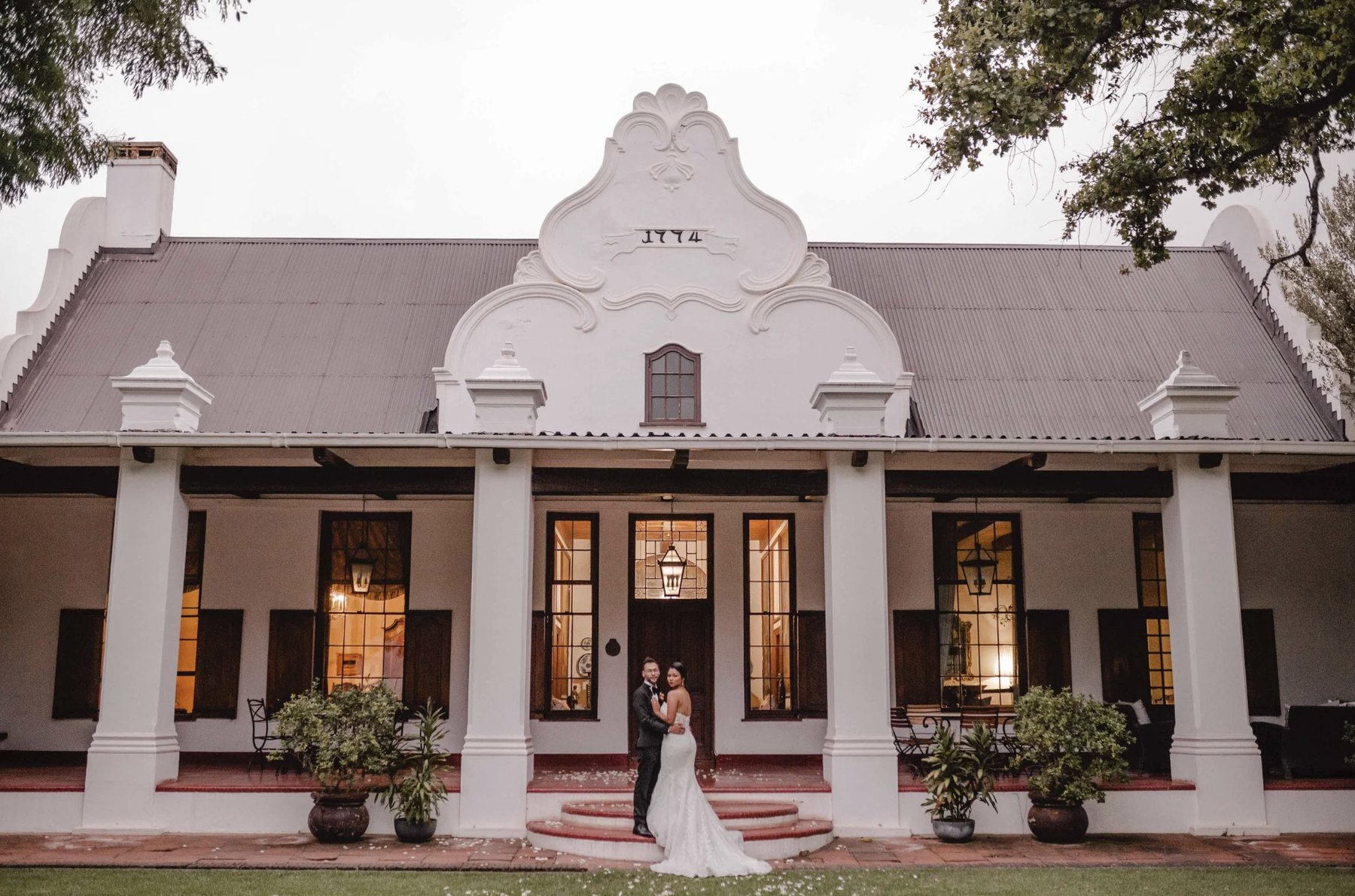 Winelands estate with historic chapel, South Africa